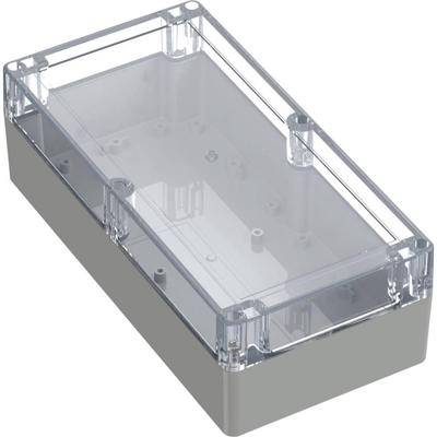 TRU COMPONENTS 6U07241208139 TC-13865348 Industriële behuizing 240.2 x 120.1 x 75.1 Polycarbonaat Lichtgrijs, Transparant 1 stuk(s)