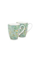 Pip Studio Jolie Set/2 Mok Groot Flowers Blauw - thumbnail