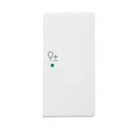 Busch-Jaeger 2CKA006220A0255 Afdekking 2-voudig free@home Verkeerswit, Wit 1 stuk(s) - thumbnail