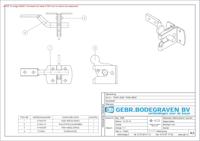 Gebr. Bodegraven heksluiting zelfwerkend - inclusief pen - verzinkt - thumbnail