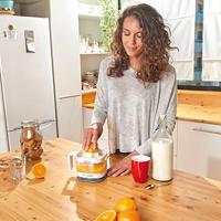 Elektrische juicer Black & Decker BXCJ25E Wit 25 W (350 ml) - thumbnail