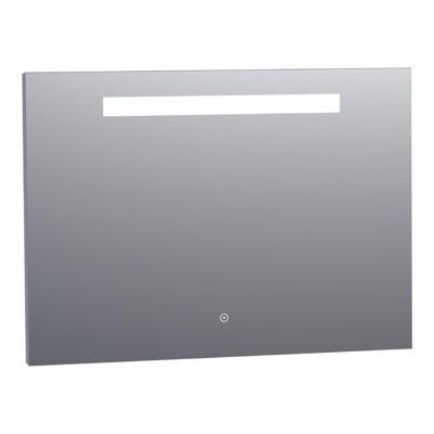 Brauer Garnet Spiegel - Rechthoekig - 100 cm - met Directe LED-Verlichting - Dimbaar - met Touchbediening