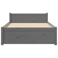 Bedframe massief hout grijs 75x190 cm 2FT6 Small Single - thumbnail