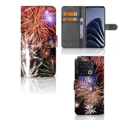 OnePlus 10 Pro | Wallet Case | met Pasjes | Vuurwerk OnePlus 10 Pro | Wallet Case | met Pasjes | Vuurwerk