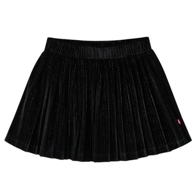 Kinderrokje geplooid 116 lurex zwart Kinderrokje geplooid 116 lurex zwart