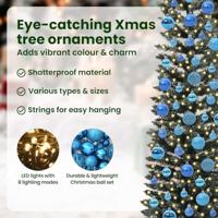 Kunstkerstboom met 300 LED Groen 180 cm PVC en Plastic en Staal - thumbnail