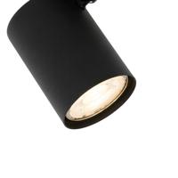 QAZQA Moderne spot zwart met hout kantelbaar - Jeana - thumbnail