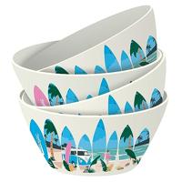 VW T1 Volkswagen Busje Waves Set van 4 Duurzame RPET Picknick Kommen - thumbnail