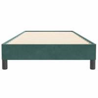 Boxspring zonder matras fluweel donkergroen 100x220 cm - thumbnail