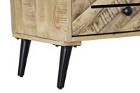 Planken DKD Home Decor Zwart Metaal Donkerbruin Mangohout 100 x 40 x 180 cm - thumbnail