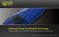 NiteCore Tube 2.0, schwarz Zaklamp werkt op een accu 55 lm 10 g - thumbnail