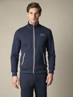 Cavallaro Navy Sport Sweatshirt Ritssluiting Slim Fit - thumbnail