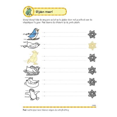 Oefenboek met stickers - Eerste schrijfspelletjes (5-6 j.)