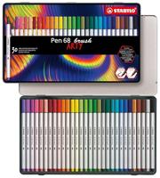 Stabilo pen 68 brush arty metalen doos 30st. - thumbnail