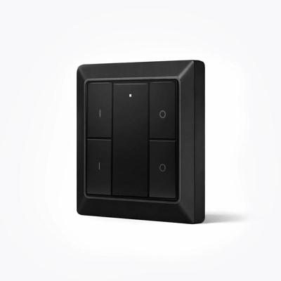 Draadloze Zigbee schakelaar van EcoDim - Geschikt voor 2 groepen - Zwarte kleur Draadloze Zigbee schakelaar van EcoDim - Geschikt voor 2 groepen - Zwarte kleur