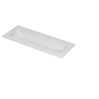 INK Aspekt Wastafel Porselein Centraal Zonder Kraangat - 1200x450x15 mm - Mat Wit - thumbnail