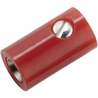 Kahlert Licht Miniatuur-laboratoriumconnector Bus, recht Stift-Ø: 2.6 mm Rood 1 stuk(s) - thumbnail