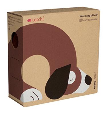 Leschi Verwarmingskussen Bobby de hond - zwart/zwart