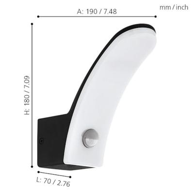 Eglo MuurlampFiumicino met bewegingssensor - 98149