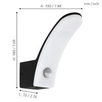 Eglo MuurlampFiumicino met bewegingssensor - 98149 - thumbnail