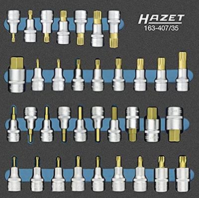 HAZET Dopsleutelbitset | 1/2 inch (12,5 mm) vierkant hol | Binnen-zeskant-profiel, Binnenveeltandprofiel XZN, Binnenspieprofiel Ribe-CV, HAZET Dopsleutelbitset | 1/2 inch (12,5 mm) vierkant hol | Binnen-zeskant-profiel, Binnenveeltandprofiel XZN, Binnenspieprofiel Ribe-CV,