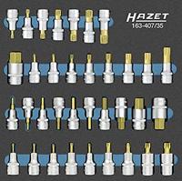 HAZET Dopsleutelbitset | 1/2 inch (12,5 mm) vierkant hol | Binnen-zeskant-profiel, Binnenveeltandprofiel XZN, Binnenspieprofiel Ribe-CV, - thumbnail