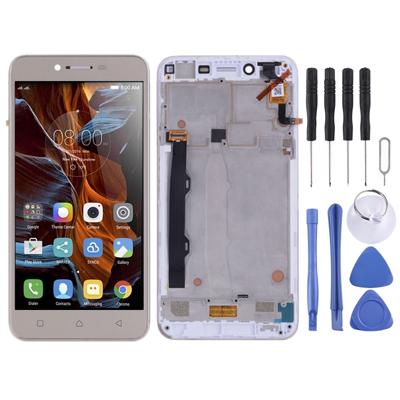LCD-scherm en digitizer volledige assemblage met frame voor Lenovo Vibe K5 Plus A6020A46 A6020l36 A6020l37(Goud)