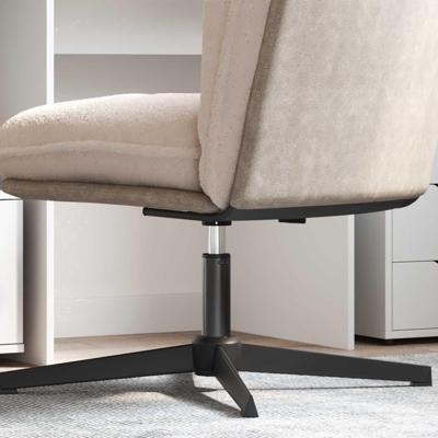 VidaXL Kantoorstoel gascilinder zwart 261-351 mm ijzer