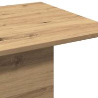 Salontafel 102x55,5x40 cm bewerkt hout artisanaal eikenkleur - thumbnail