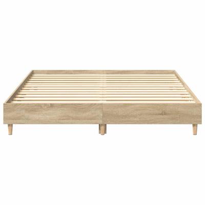 Bedframe zonder matras 140x200cm spaanplaat Sonoma eikenkleurig