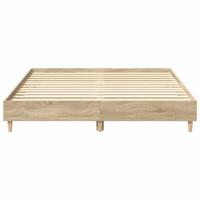 Bedframe zonder matras 140x200cm spaanplaat Sonoma eikenkleurig - thumbnail