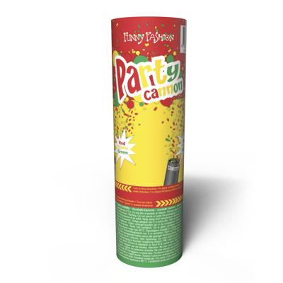 Confetti Kanon Carnaval Rood/Geel/Groen (20cm)