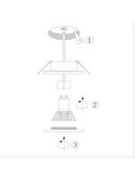 Steinhauer Badkamer inbouwspotPelite spot wit - 2488W - thumbnail
