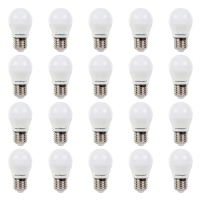 20x E27 LED Lamp - 2,9 Watt 250 lumen - 2700K Warm wit licht - Grote fitting - Vervangt 35 Watt - G45 vorm
