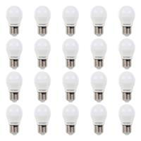 20x E27 LED Lamp - 2,9 Watt 250 lumen - 2700K Warm wit licht - Grote fitting - Vervangt 35 Watt - G45 vorm - thumbnail