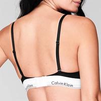 Calvin Klein Triangle Bralette dames - Unlined - Bh zonder beugel - Triangle bh - Katoen modal - thumbnail