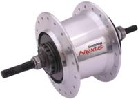 Shimano versnellingsnaaf 7 speed nexus 7 sg-c3001 voor rollerbrakes / velgrem 36 gaats zilver - thumbnail