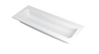 INK Wastafel Faktor polystone centraal zonder kraangat 120 cm x 45 cm x 1,5 cm Mat wit 3407220 - thumbnail