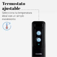 Olieradiator (9 kamers) Universal Blue 454-UROIL15009 1500 W Zwart - thumbnail