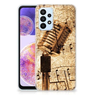 Samsung Galaxy A23 | Siliconen hoesje | met foto Bladmuziek