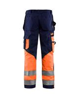 Blåkläder Werkbroek High-Vis 15291860 | Marineblauw/Oranje | Maat 60 - 7330509353653 - thumbnail