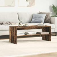 Tv-meubel 100x40x40 cm bewerkt hout gerookt eikenkleurig - thumbnail