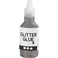 Creativ Company Glitterlijm, zilver, 25 ml/ 1 fles - thumbnail