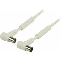120 dB Coaxkabel Haaks Coax Male (IEC) - Coax Female (IEC) 25.0 m Wit - thumbnail