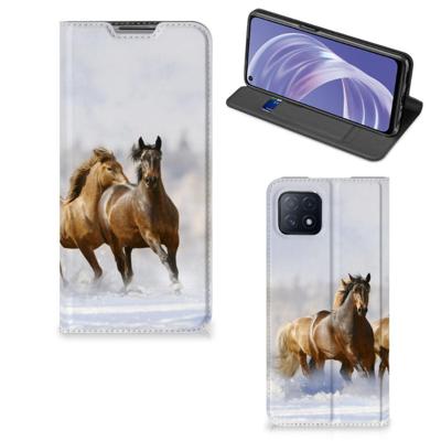 OPPO A73 5G | Hoesje maken | Paarden