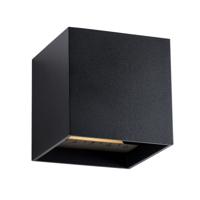 GardenLights Vierkante muurlampMauri 12v 10cm zwart - 3177011 - thumbnail