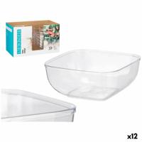 Bordenset Leknes Transparant Plastic 5 L 25,5 x 12,3 x 25,5 cm (12 Stuks) - thumbnail