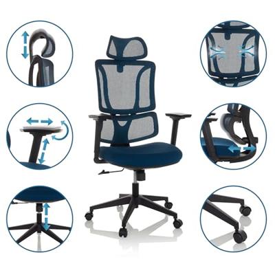 MyBuero Bureaustoel Ergomy (Blauw)