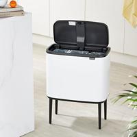 brabantia Bo Touch Bin 31 35 23 Afvalbak 33 l Staal (l x b x h) 312 x 540 x 680 mm Wit 1 stuk(s) - thumbnail