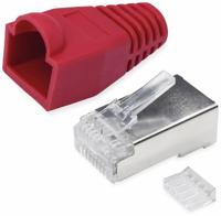 Quadrios RJ-45 connectorset CAT 6 1906C170 Stekker, recht Aantal polen (sensoren) 8P8C Rood 25 stuk(s) - thumbnail